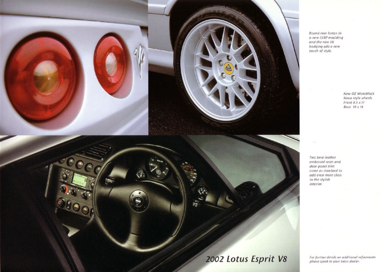 2002 Lotus Esprit Brochure Page 1